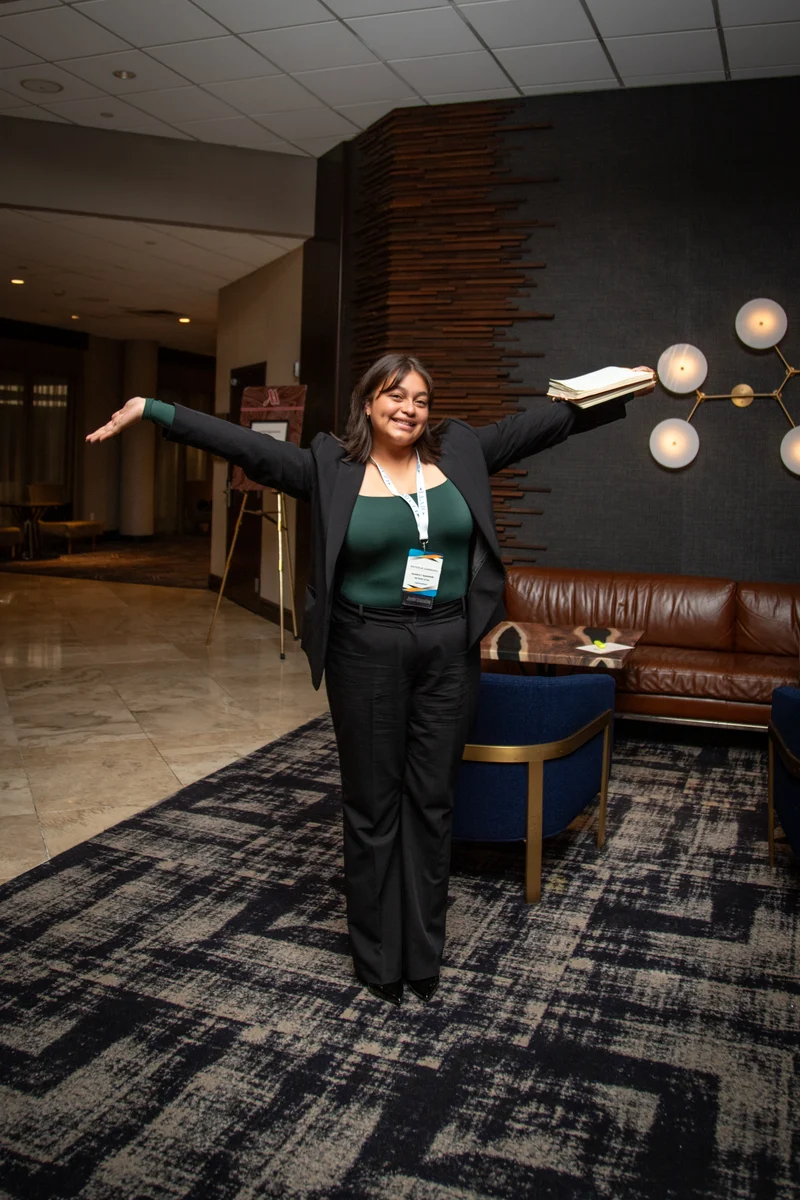 A GA Jersey Village team member at a leadership event