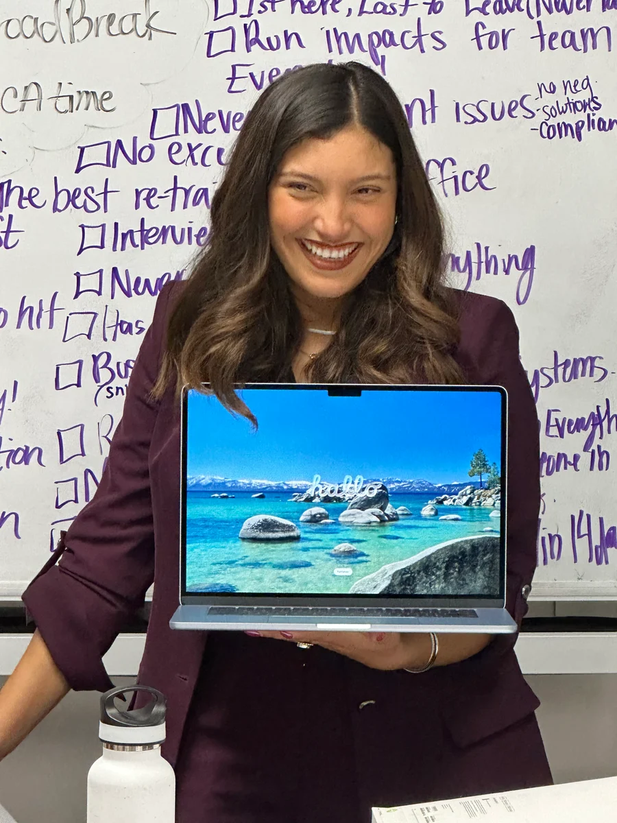A GA Jersey Village team member during a team planning session