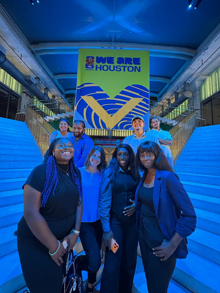 GA Jersey Village team members at the We Are Houston mural