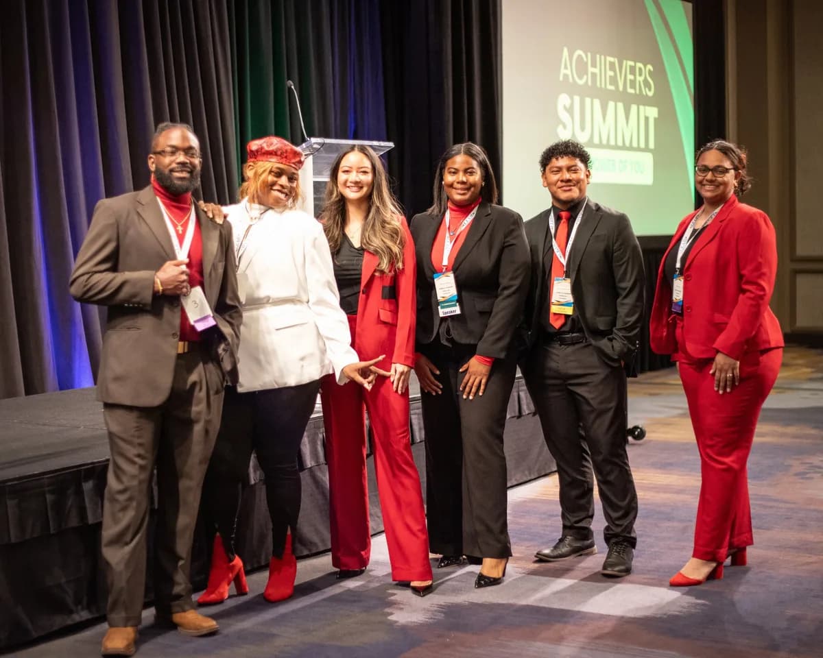 GA Jersey Village team members at a leadership event